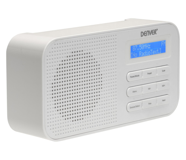 Denver Kompaktowe radio DAB+/FM Denver DAB-42 białe - 1535043 - zdjęcie 2